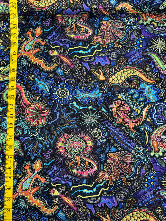TJUKURPA LAND - Lizards in Blues