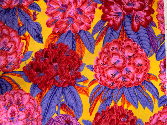 Kaffe Fassett Rhododendrons in Hot   6.8m available