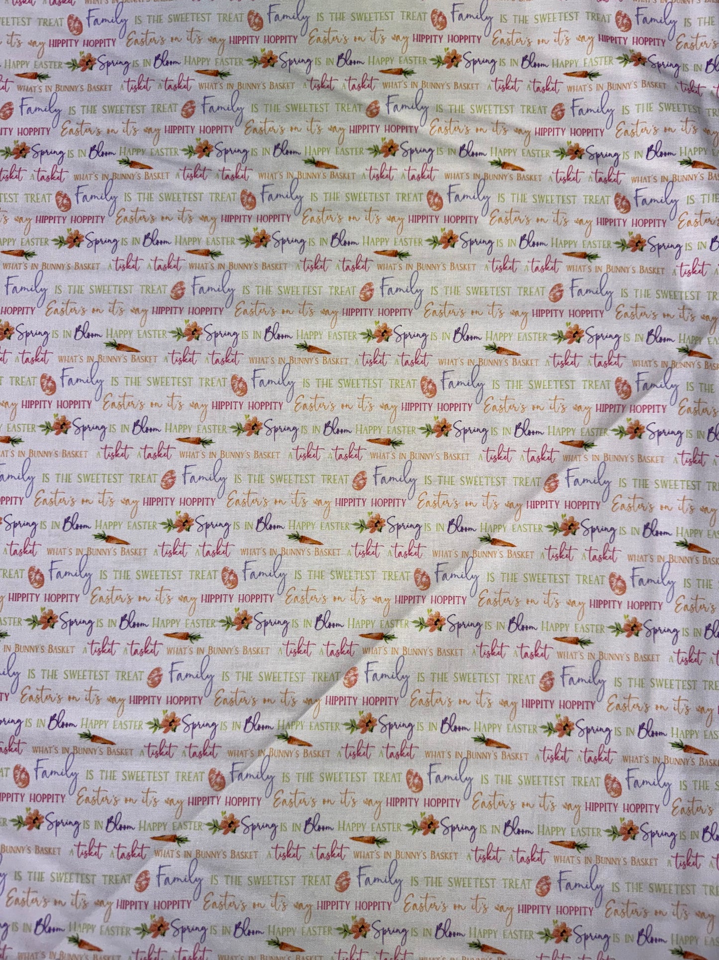 Hoppy Easter Words on Cream background