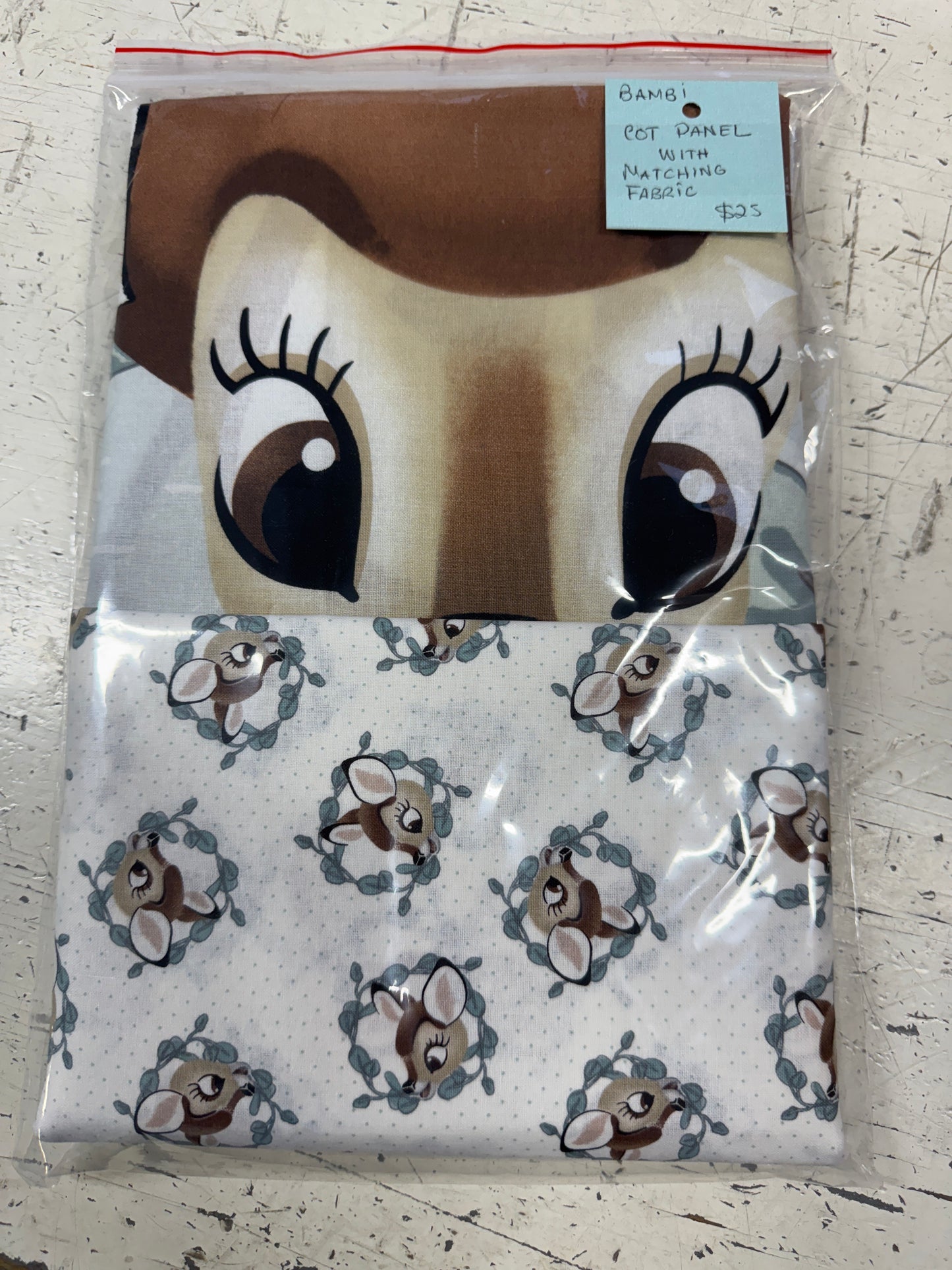 Bambi Fabric Panel Kit with matching Bambi fabric