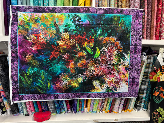 Glorious Gum Blossoms 32" Grevillea Panel by De Gillett Cox