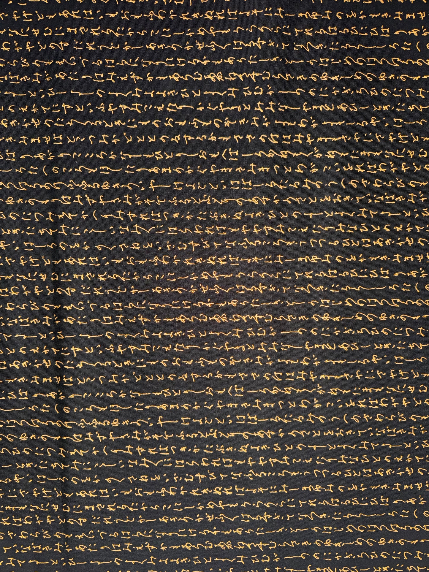 Nobori Japanese Gold Script on Black