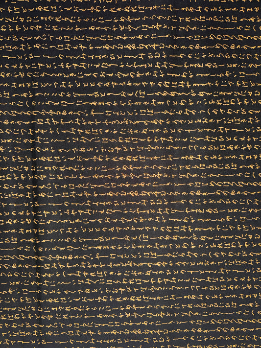 Nobori Japanese Gold Script on Black