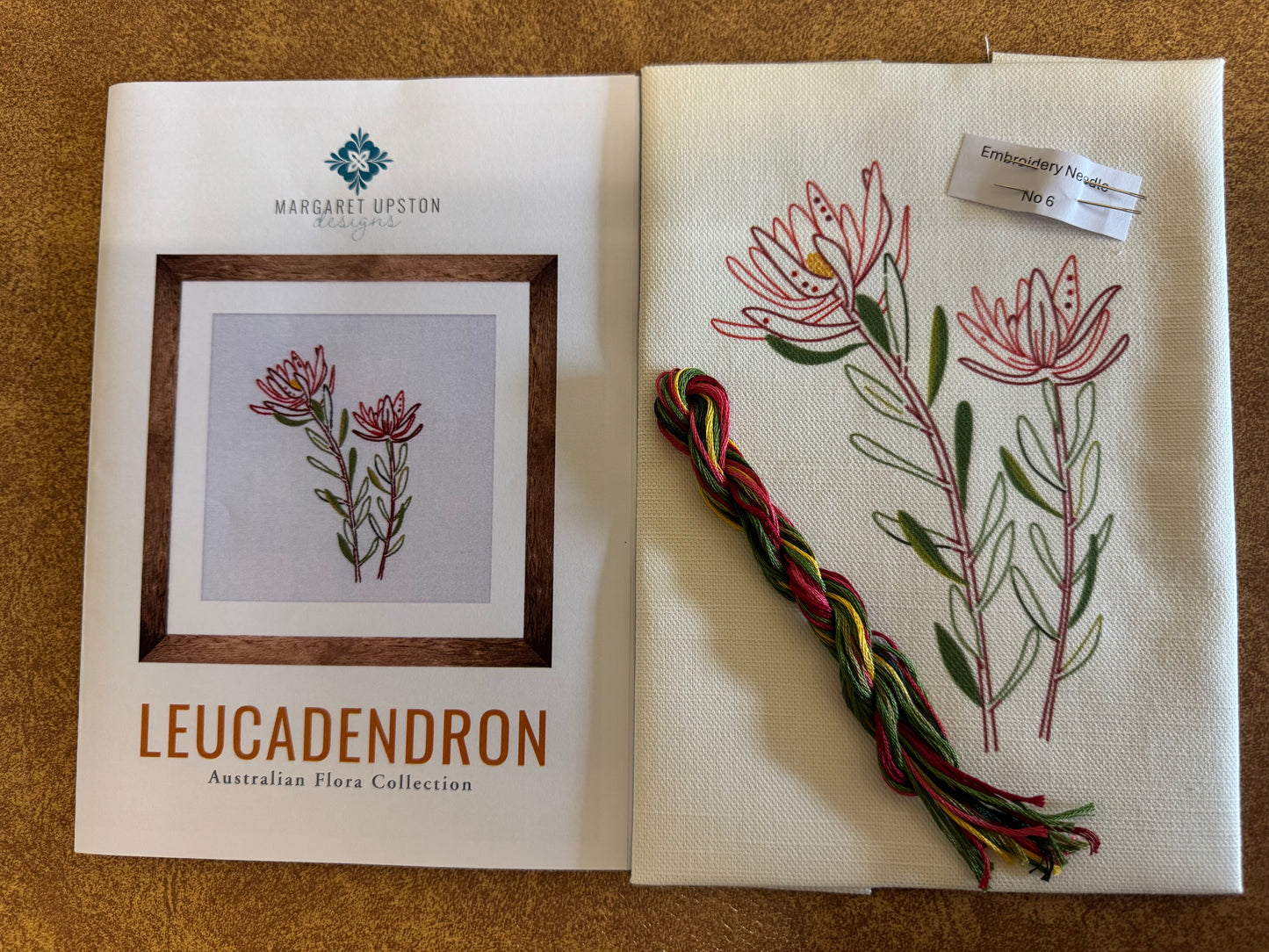 Leucadendron - Australian Flora Collection - Stitchery by Margaret Upston