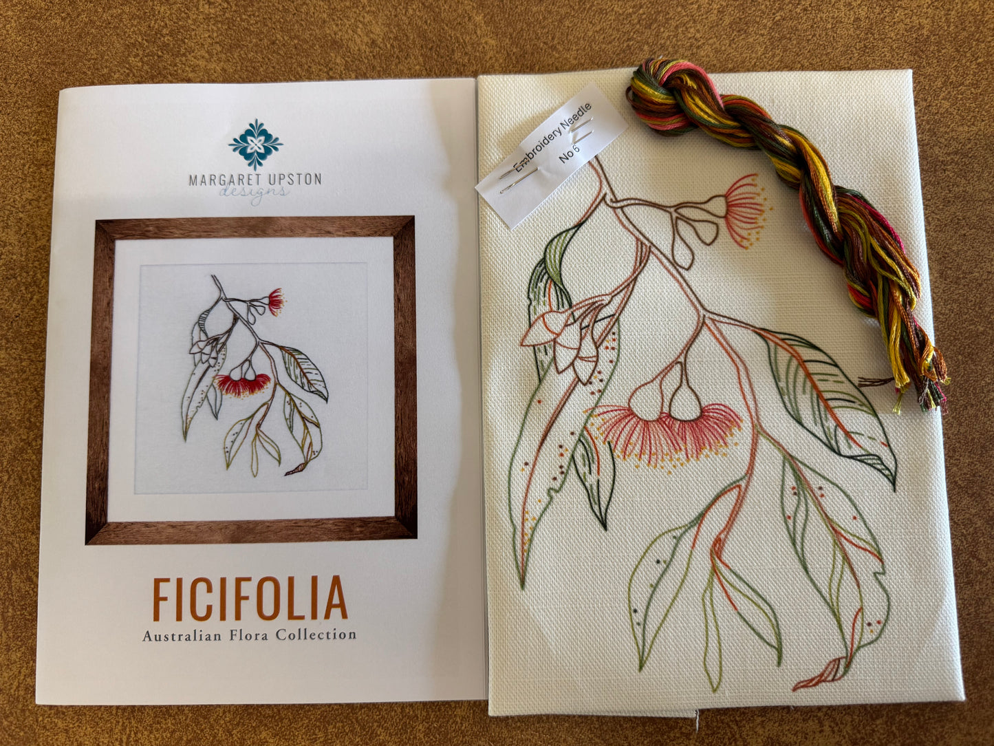 Ficifolia - Australian Flora Collection - Stitchery by Margaret Upston