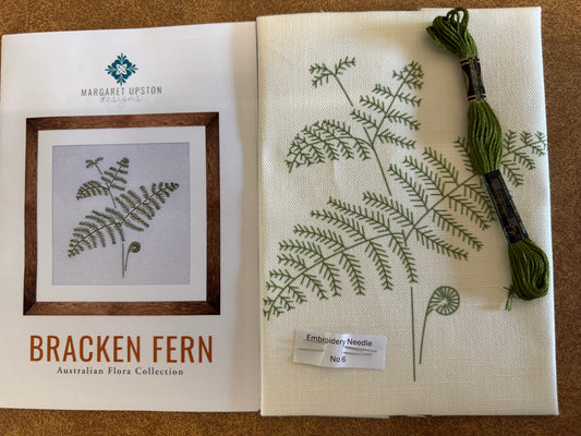 Bracken Fern - Australian Flora Collection - Stitchery by Margaret Upston