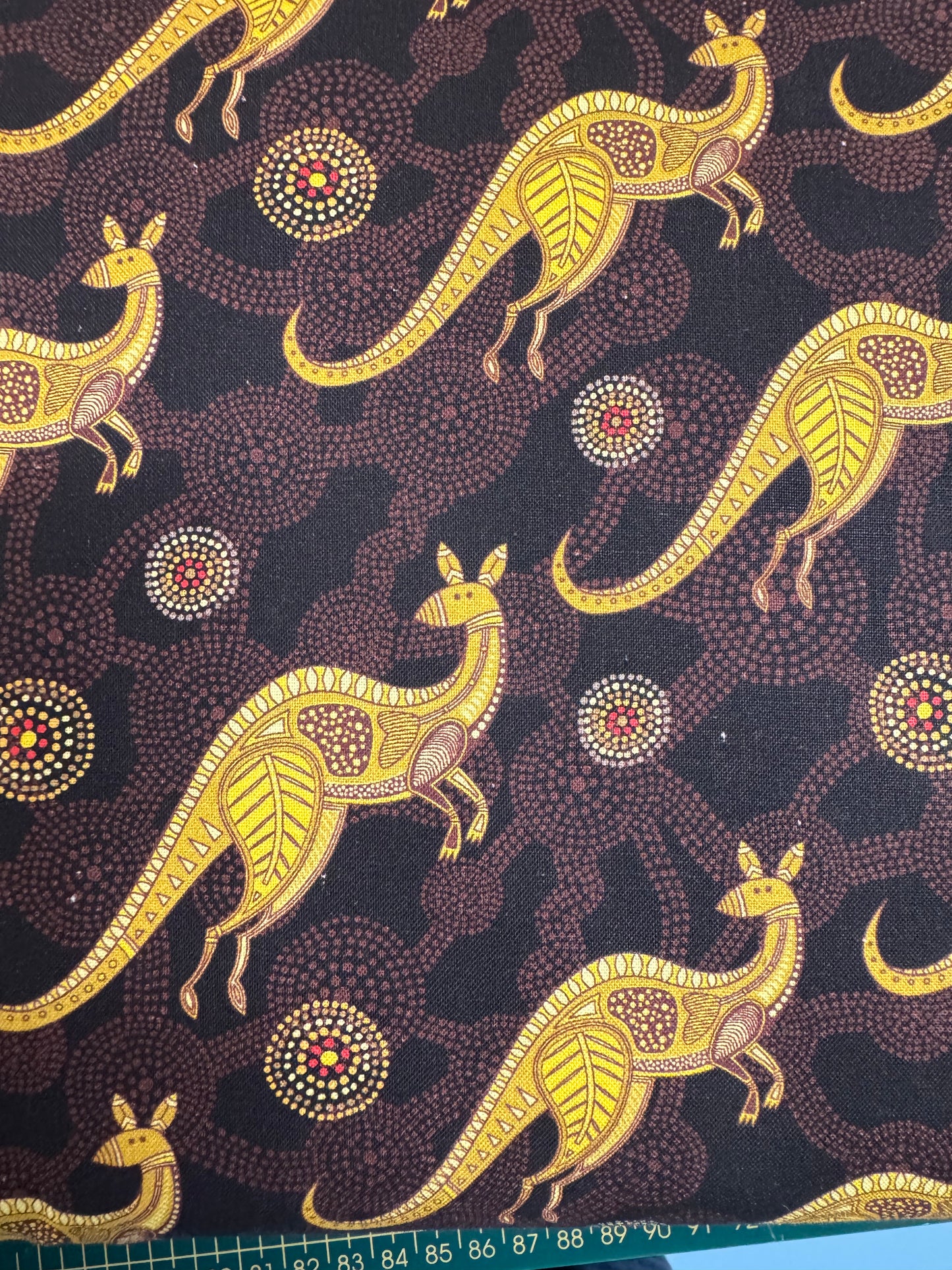 Aussie Allovers Kangaroos in Yellow and Brown.  13m available