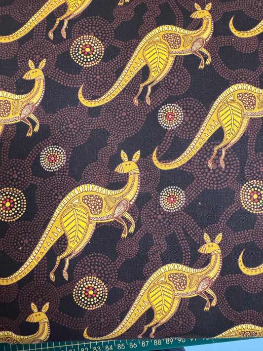 Aussie Allovers Kangaroos in Yellow and Brown.  13m available
