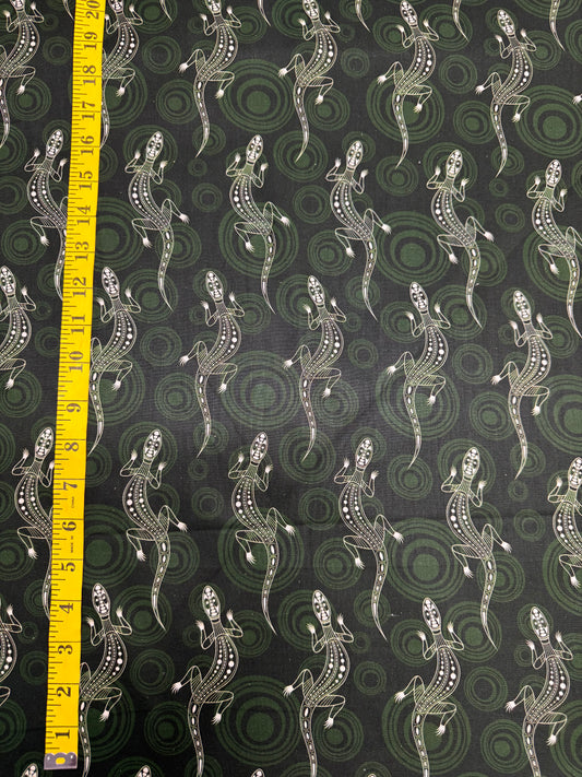 Aussie Allovers Lizards on a green background. 13m available
