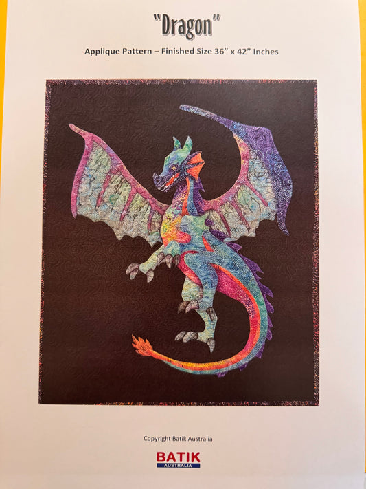 Applique Dragon Pattern by Batik Australia 6 available