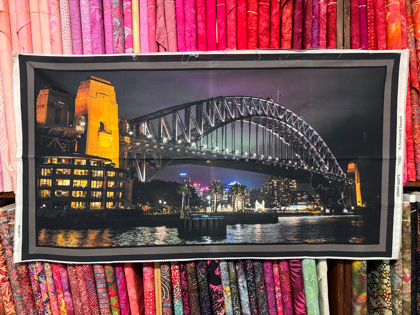 Sydney Harbor Bridge Cotton Fabric Panel SALE PRICE - ONLY $10!!