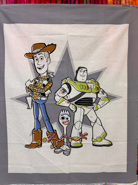 Toy Story - 4 Friends Panel   Cotton Fabric Panel   SALE PRICE - ONLY $10!!