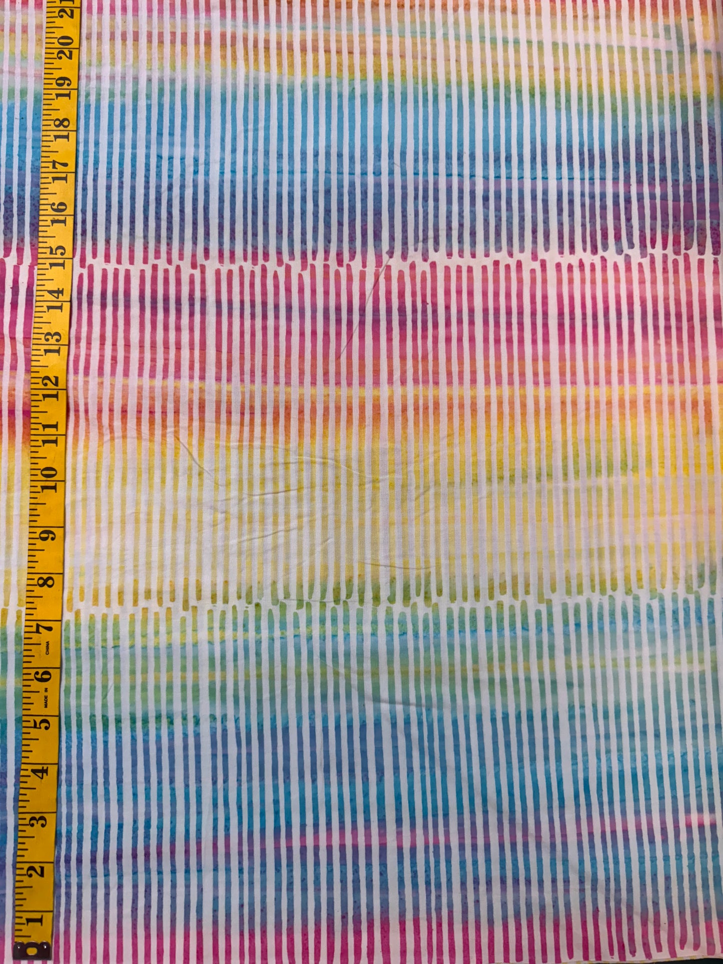 Batik Stripey BA-1274 Pastel Pink Blue & Yellow