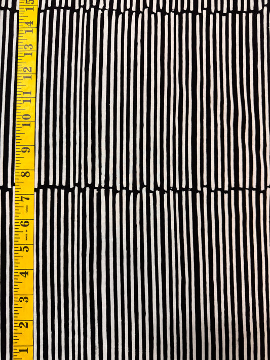 Batik Stripey BA-1532 Black and White