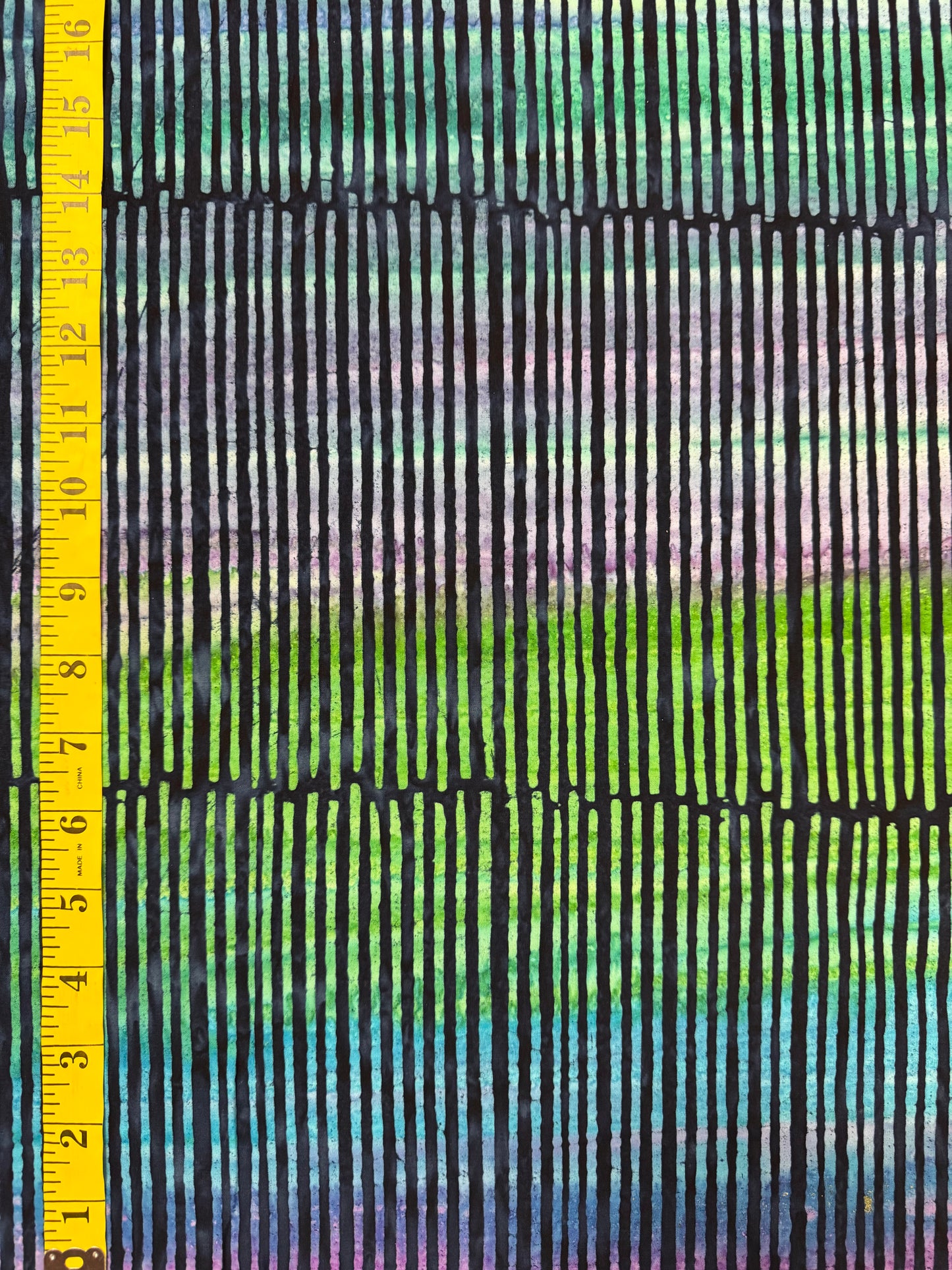 Batik Stripey BA-1600  Bright Blue Green Purple