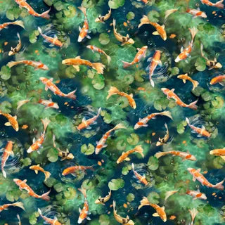 Koi Pond Swimming Fish
