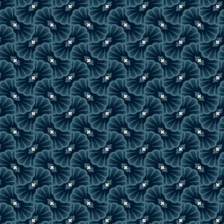 Koi Pond Pattern Navy