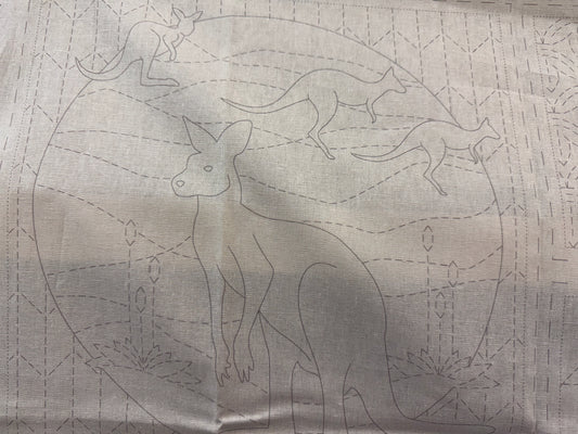 DV4095 Sashiko Fauna Panel in Natural