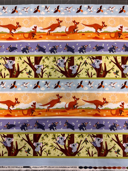 Aussie Oz-Born Animal Stripe Orange/Green