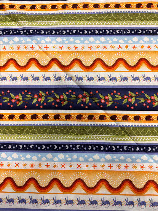 Aussie Oz-Born Animal Stripe Orange/ Blue