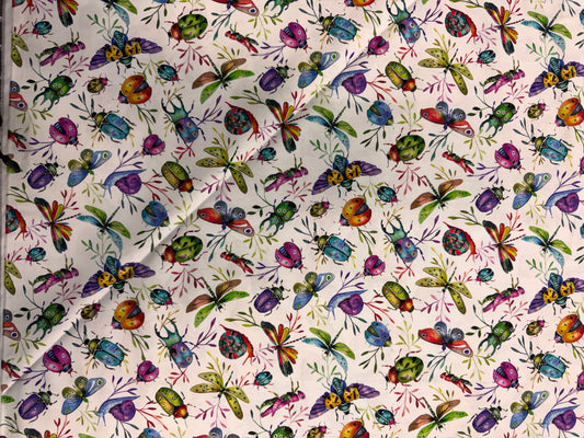 Luminous Insects on White