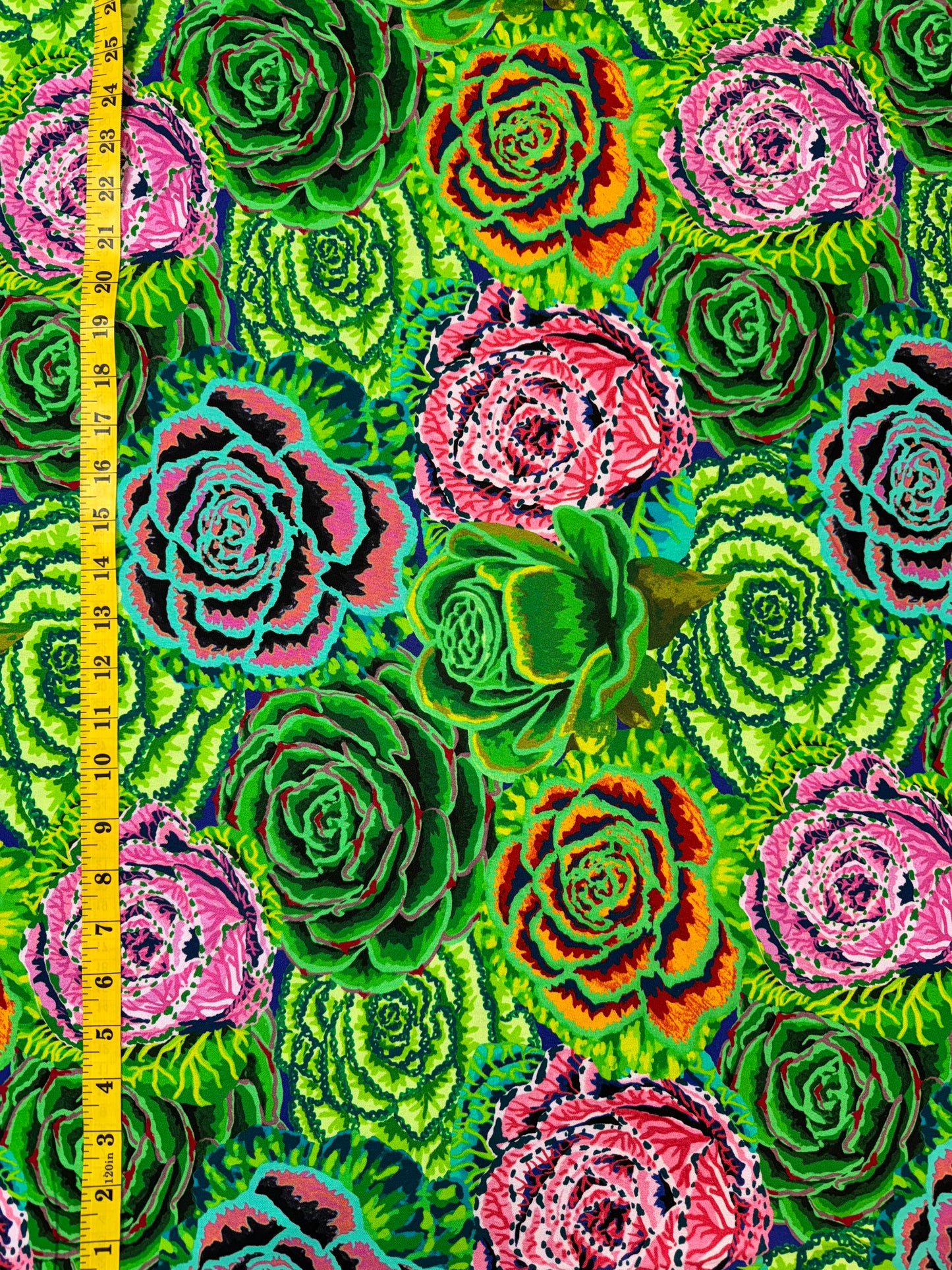 Not your Mama’s Garden - Green. Wideback Fabric  18m available