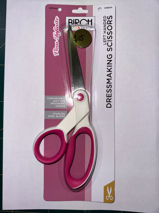 Birch Left Handed Dressmaking Scissors.