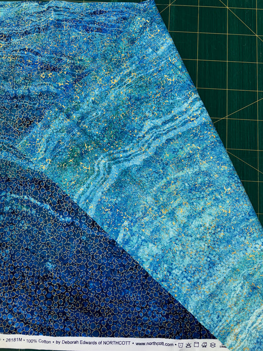 Enigma Shimmer River Rocks Ombré Dark Blue
