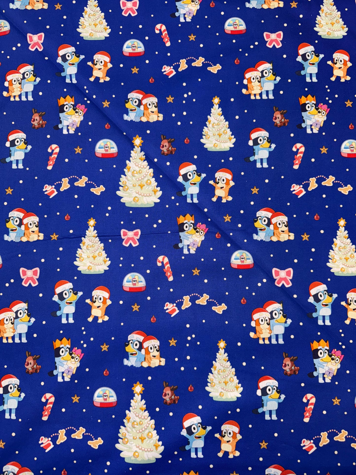 Bluey Christmas Cotton Fabric
