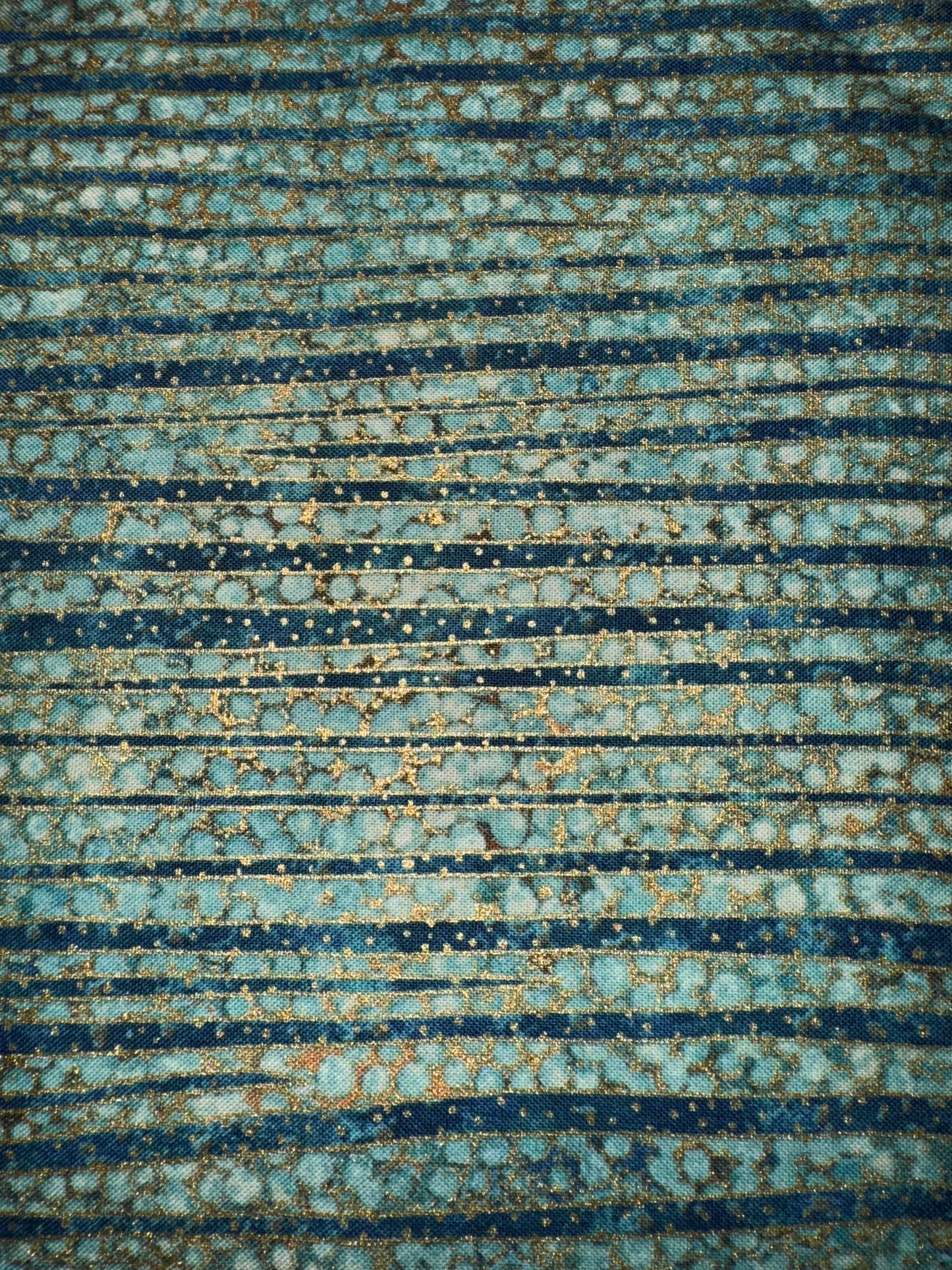 Enigma Shimmer Stripes in Green and Gold