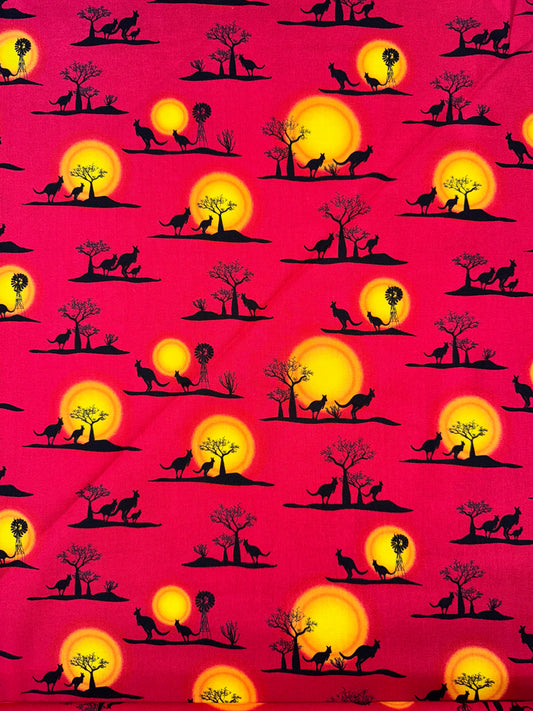 Australiana Outback in Red and Gold