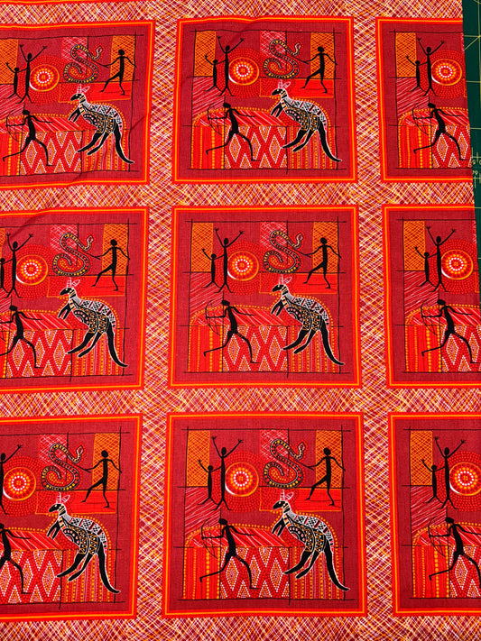 Wilgarup Squares in Red and Gold