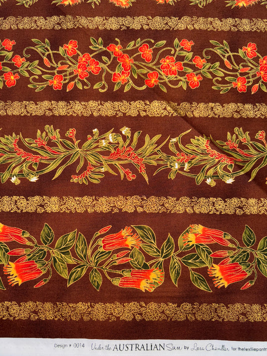 Under the Australian Sun - Stripe Orange/Brown 4.5m available