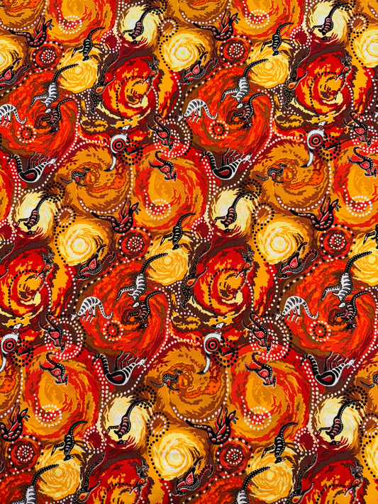 Dilkara - Storm  Kangaroos in Orange and Red