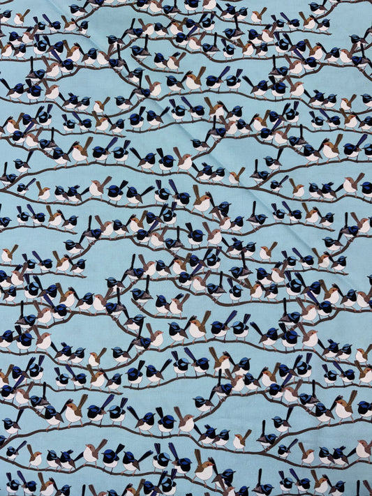 DV6284 Willy Wagtails Hanging out Red Parka