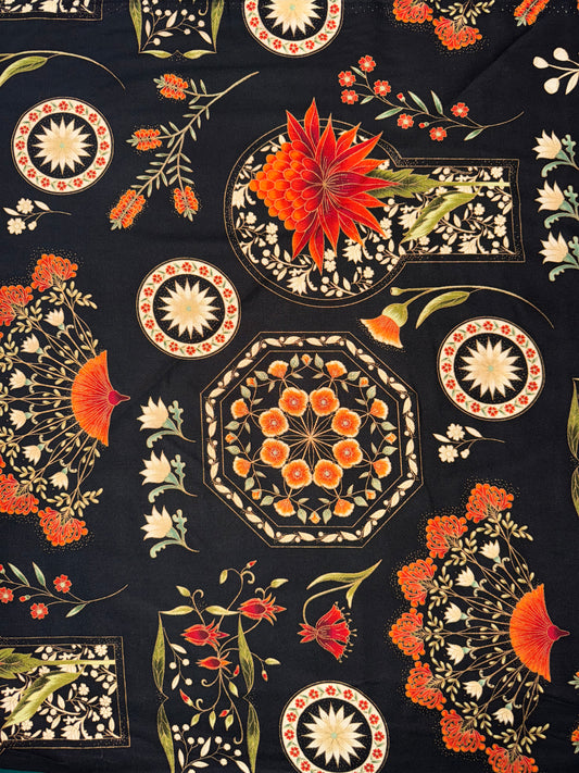 Leesa Chandler - Melba - Black and Orange Symbols 4m available