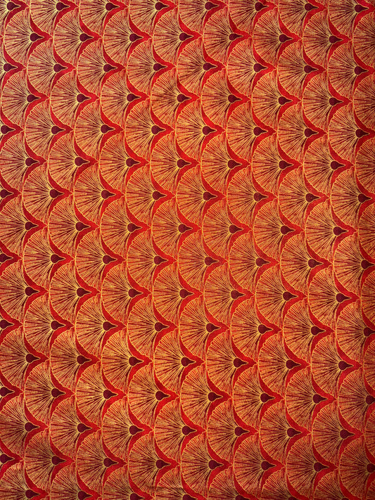 Leesa Chandler - Melba - Fans - Dark Red 4.25m available