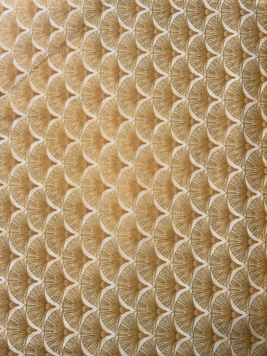 Leesa Chandler - Melba - Fans - Cream and Gold 15.5m available