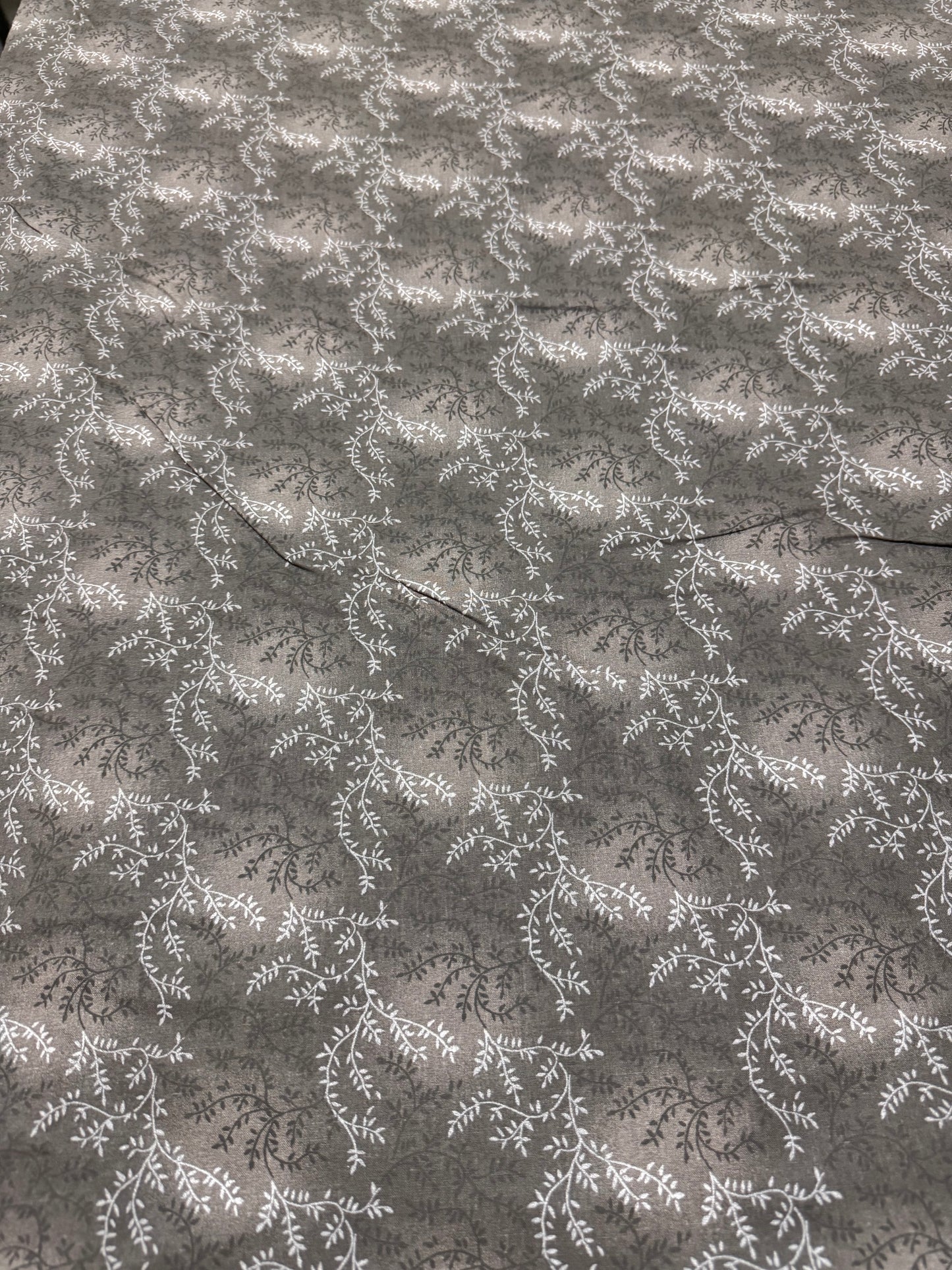 Charcoal Vine Wide Back fabric