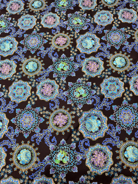 Opulent Floral by Michael Miller Blues and Purples