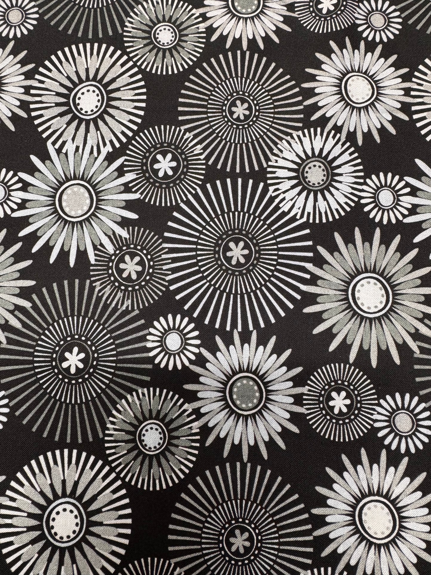 Modern Garden, Wideback in Grey, Black and Silver