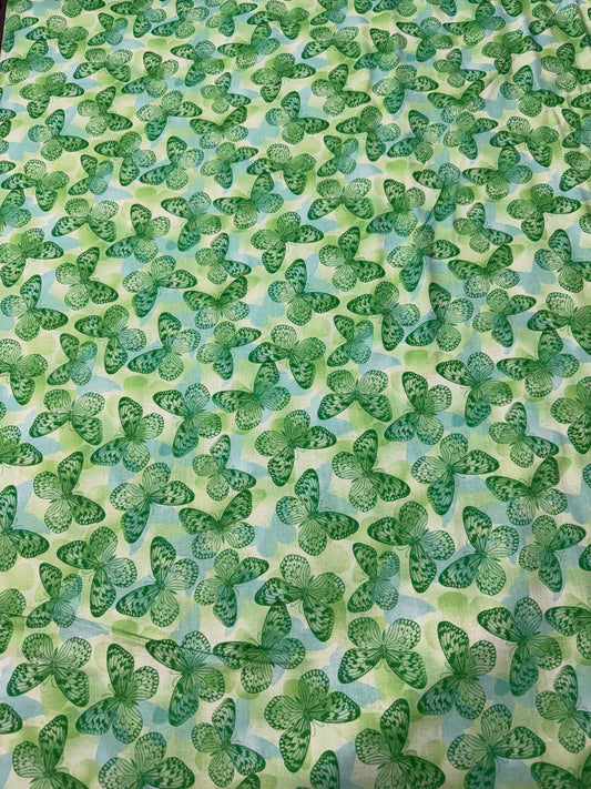 Green Butterfly Wideback