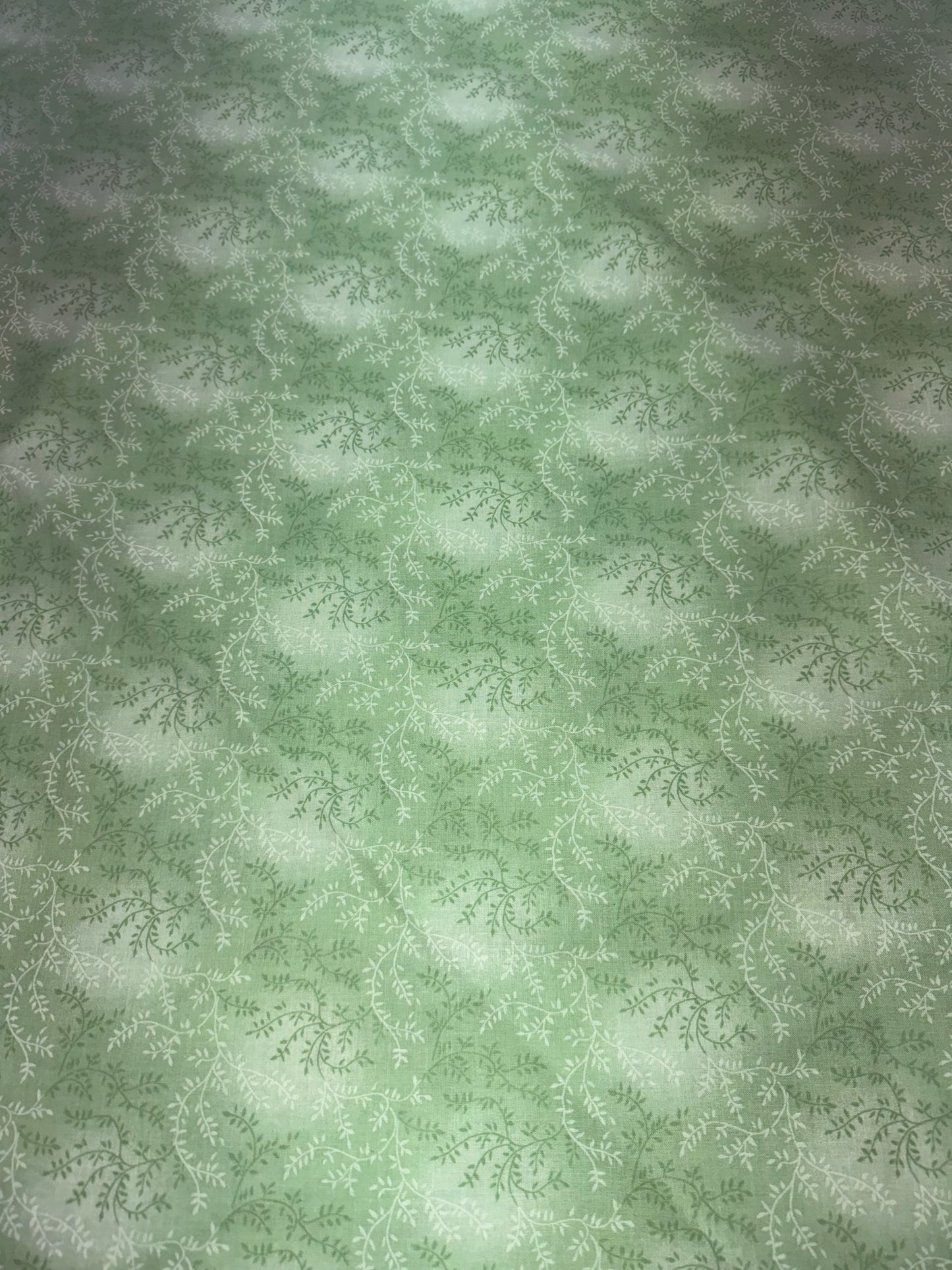 Light Green Vine Wide Back fabric