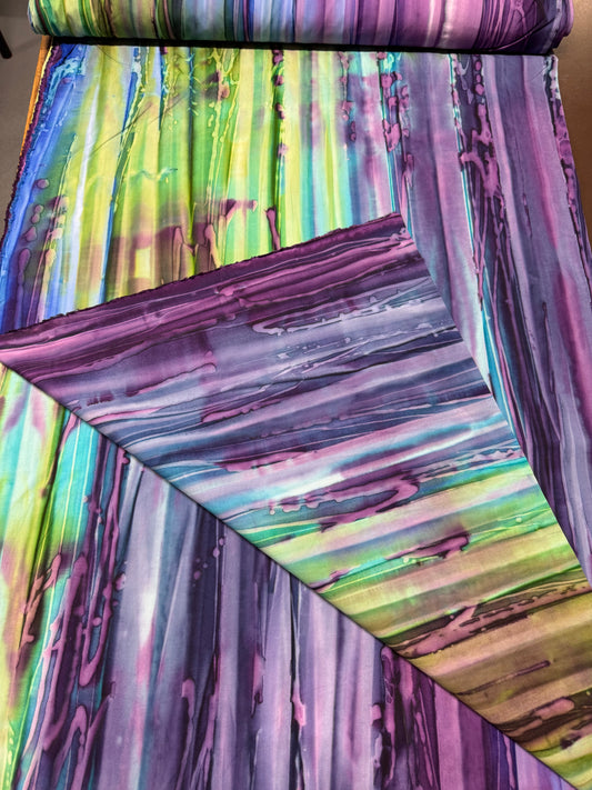 Batik Wideback in Multicoloured Ombré  pattern. 13.7m available.   BA390