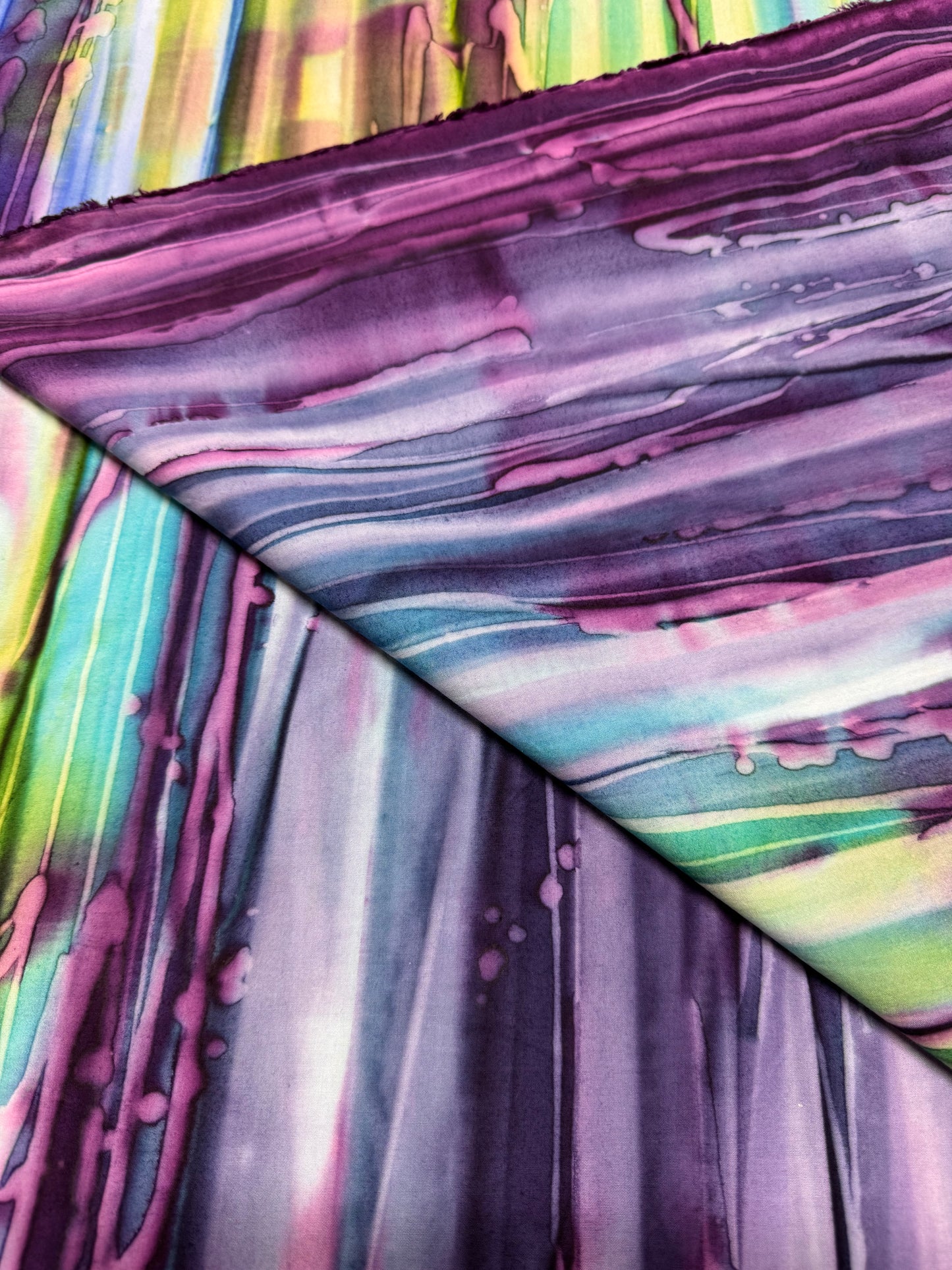 Batik Wideback in Multicoloured Ombré  pattern. 13.7m available.   BA390