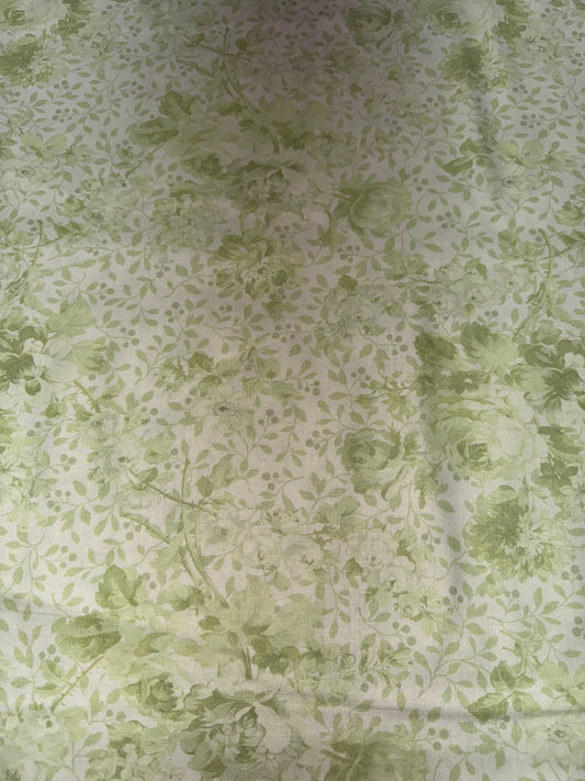 Green Leafy Wide Back fabric