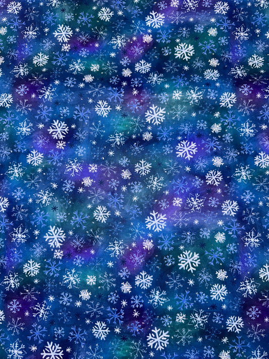 Snowtime Snowflakes Dark Blue Y4554-30