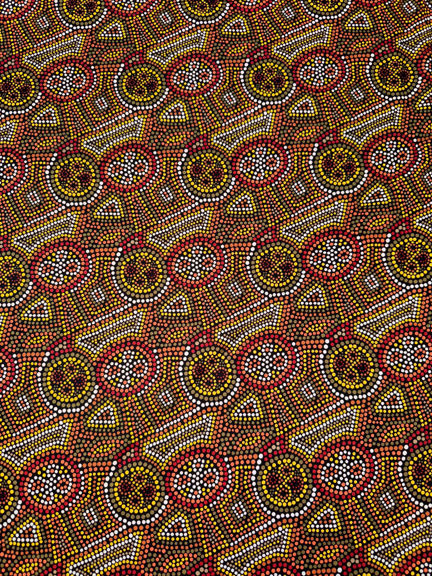 Birrong Australiana Dot Painting in Browns