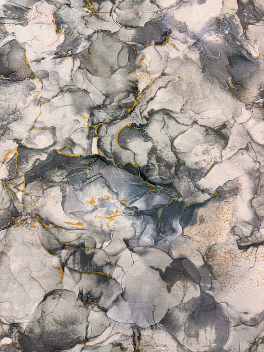 Midas Light Grey with Gold accents