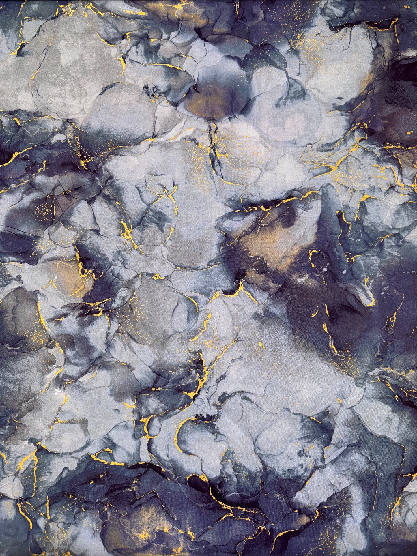 Midas Mid Grey Blue with Gold accents